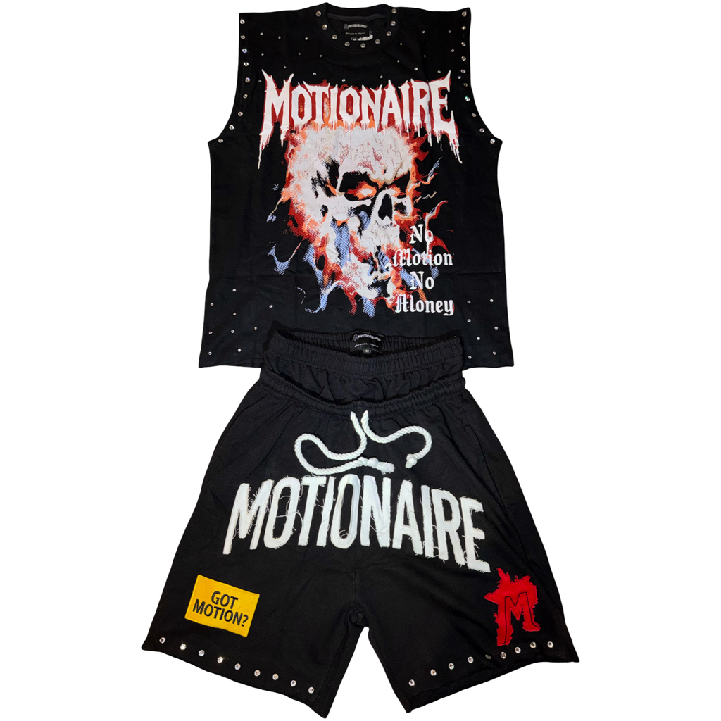 Black Motionaire Tank top set