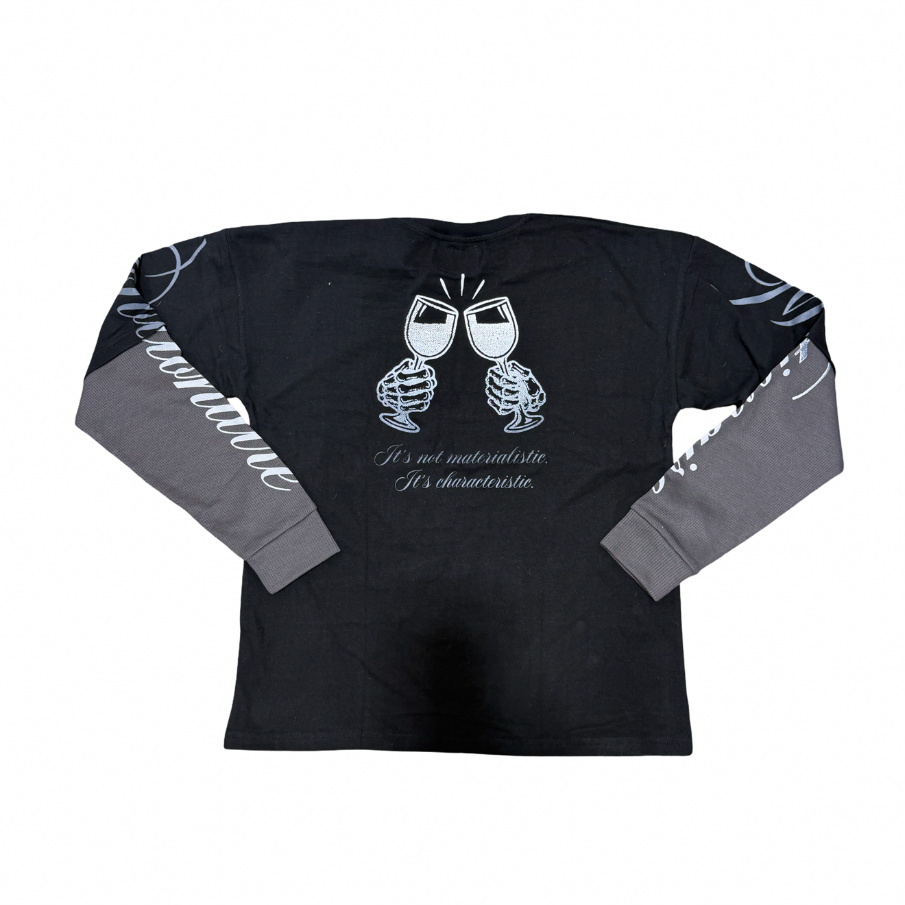 Black , white & grey long sleeve  thermal