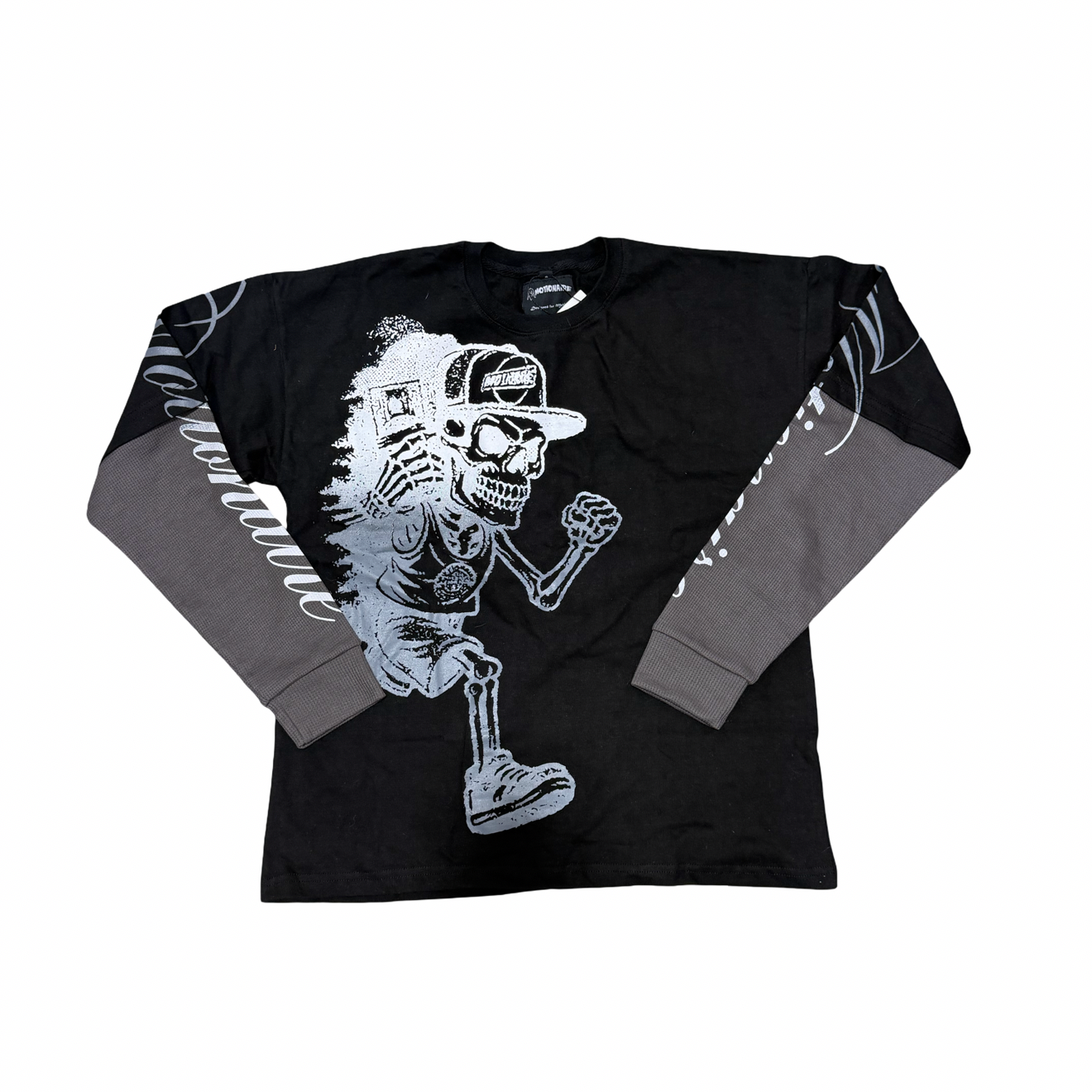 Black , white & grey long sleeve  thermal