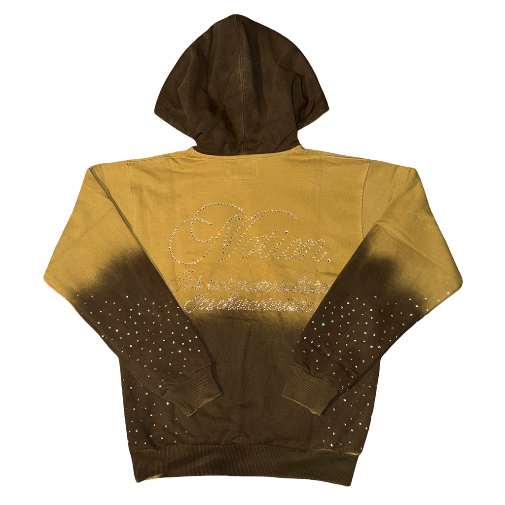 Two tone brown rhinestone set