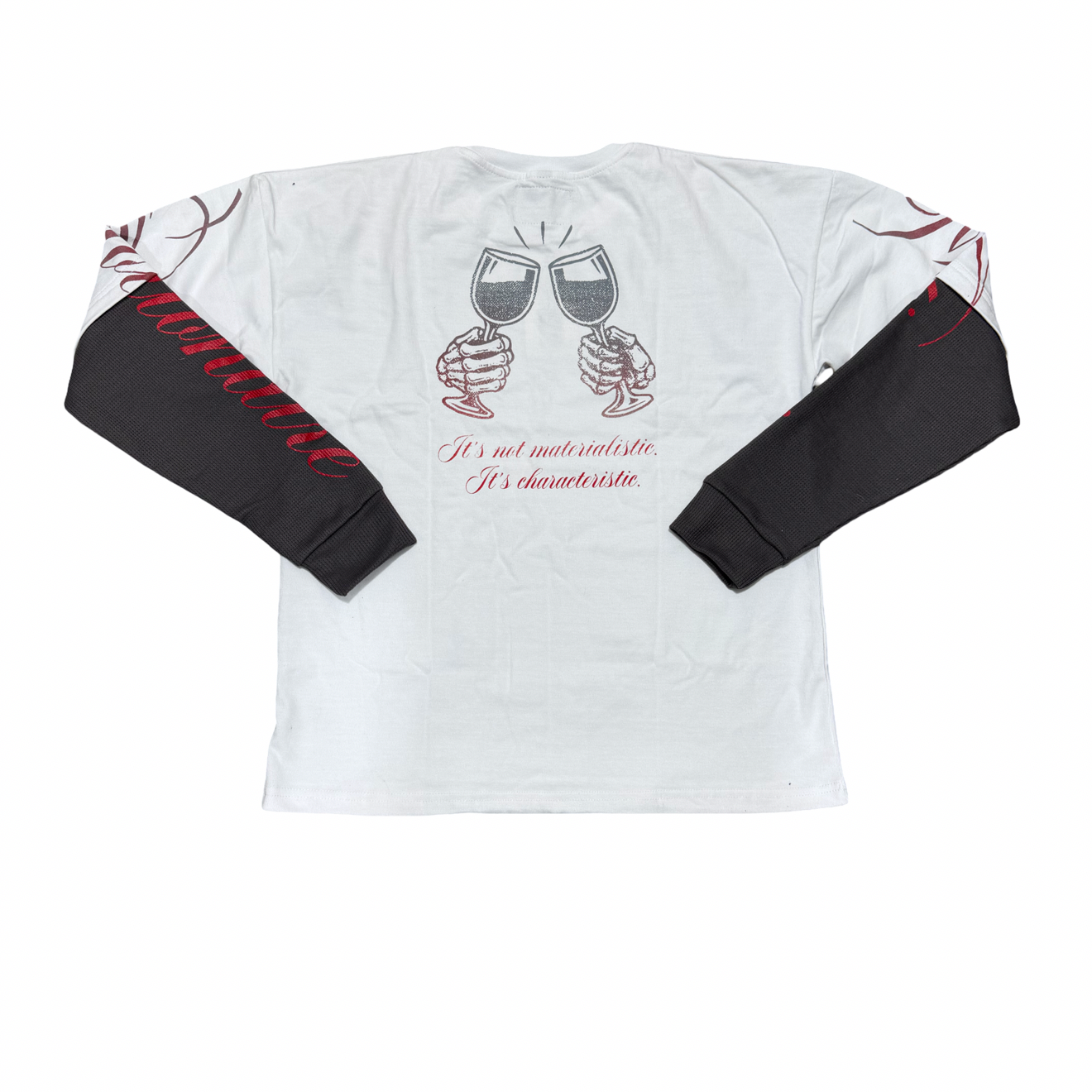 White , Grey and red longe sleeve thermals
